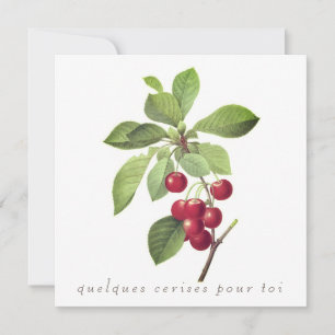 Cherries for you Flat Greeting Card