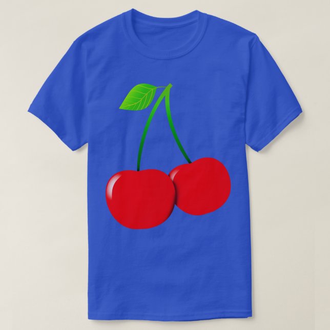 Cherries Fresh Fruits Kitchen Chef T-Shirt (Design Front)
