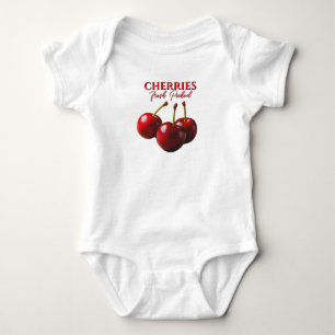 Cherries fresh picked baby bodysuit