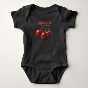 Cherries fresh picked baby bodysuit