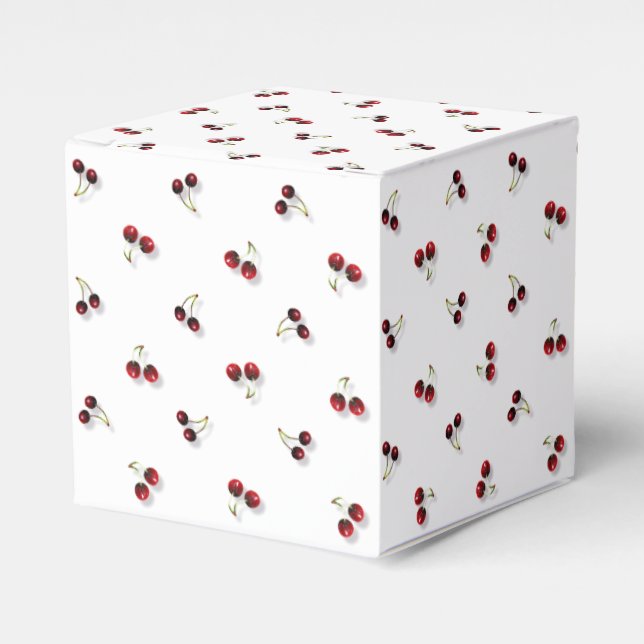 Cherries Gift Favour Box (Front Side)