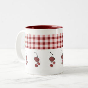 Cherries & Gingham Mug