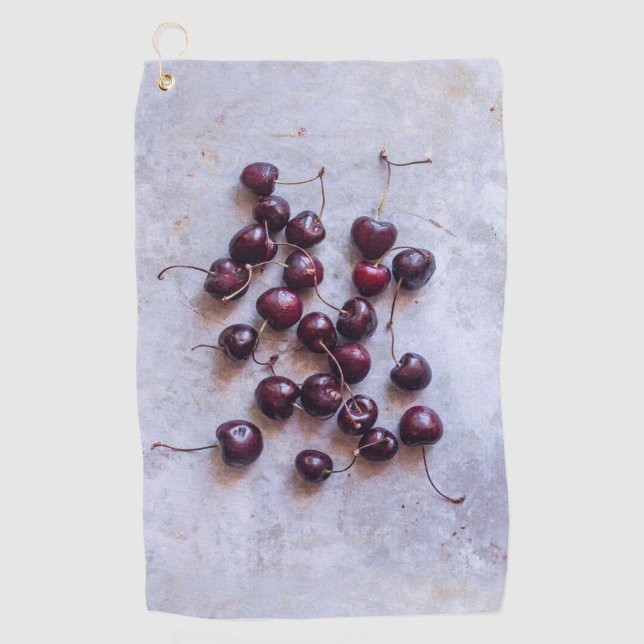 Cherries Golf Towel (Front)