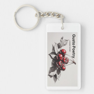 Cherries Gusto Poetry Key Ring