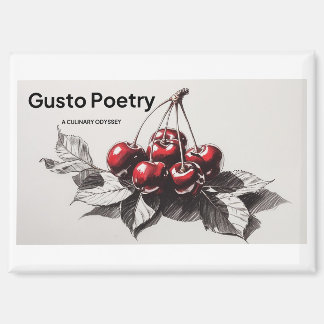 Cherries Gusto Poetry Magnet