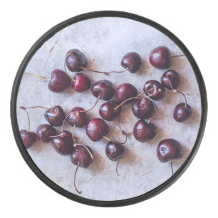 Cherries Hockey Puck