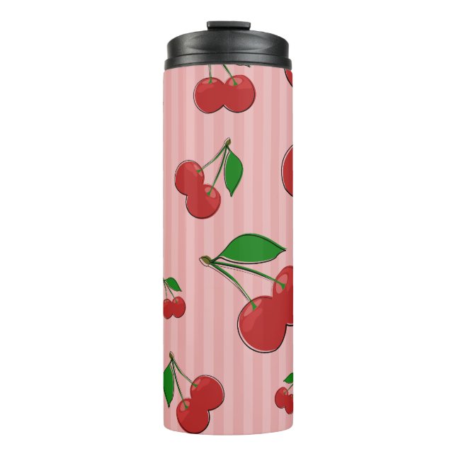 Cherries Illustration Thermal Tumbler (Front)