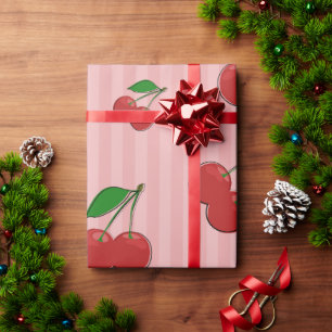 Cherries Illustration Wrapping Paper