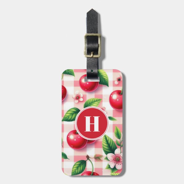 Cherries Luggage Tag (Front Vertical)