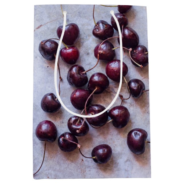 Cherries Medium Gift Bag (Front)