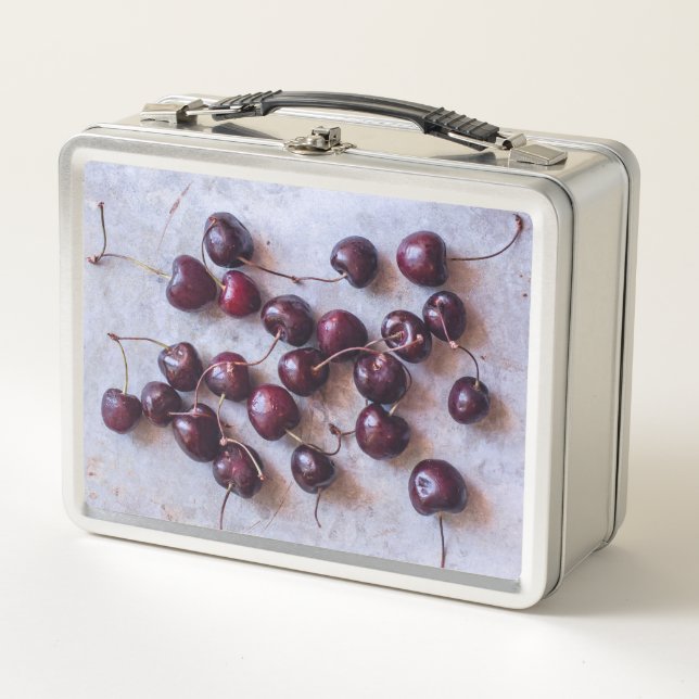 Cherries Metal Lunch Box (Front)