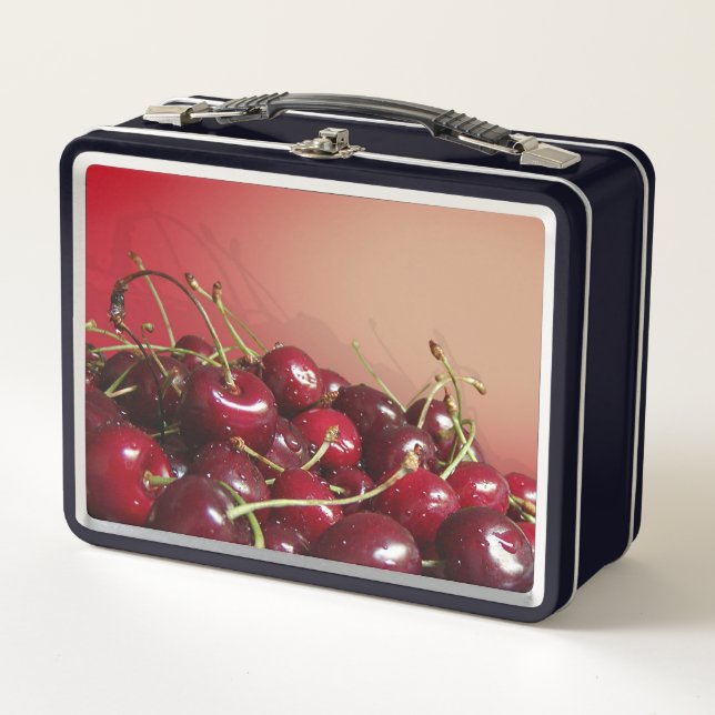 Cherries Metal Lunch Box (Front)