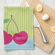 Cherries Microfiber Kitchen Towel