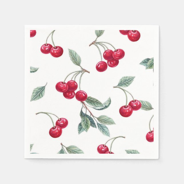 Cherries Napkin (Front)