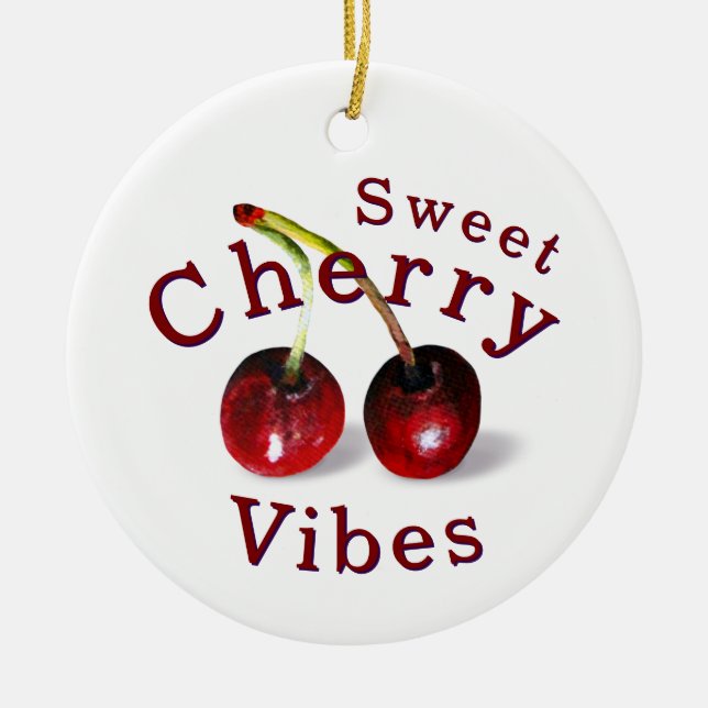Cherries Ornament (Front)