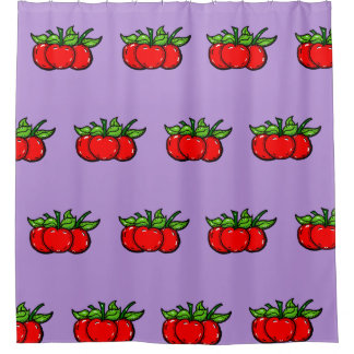 Cherries Pattern Shower Curtain
