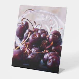 Cherries Pedestal Sign