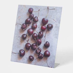 Cherries Pedestal Sign