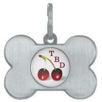 Cherries Pet Tag