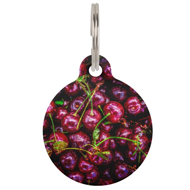 Cherries Pet Tag (Front)