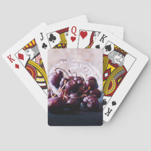 Cherries playing cards