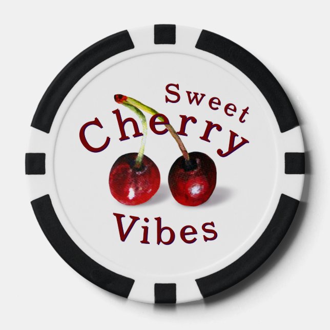 Cherries Poker Chips (Front)