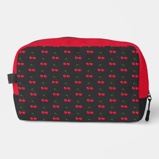 Cherries Red Dopp Kit (Front)