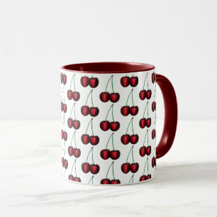 Cherries Ripe Red Cherry Summer Fruit Print Mug