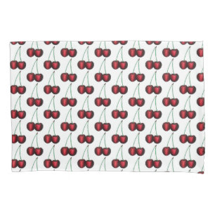Cherries Ripe Red Cherry Summer Fruit Print Pillowcase