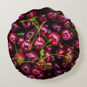 Cherries Round Cushion