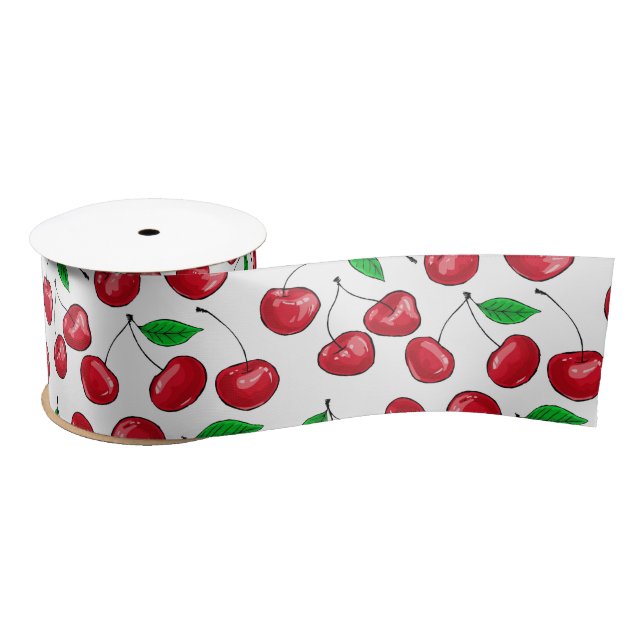 Cherries Satin Ribbon (Spool)