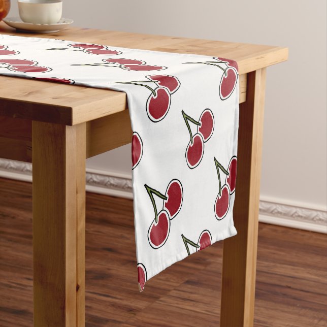 Cherries Short Table Runner (In Situ)