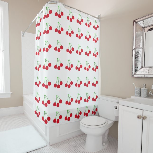 Cherries Shower Curtain (In Situ)