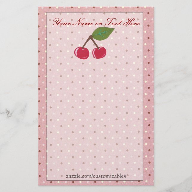 Cherries Stationery (Front)