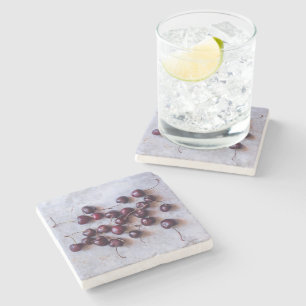 Cherries Stone Coaster