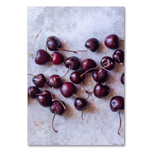 Cherries Table Number (Front)