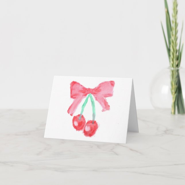 Cherries Thank You Card (Front)