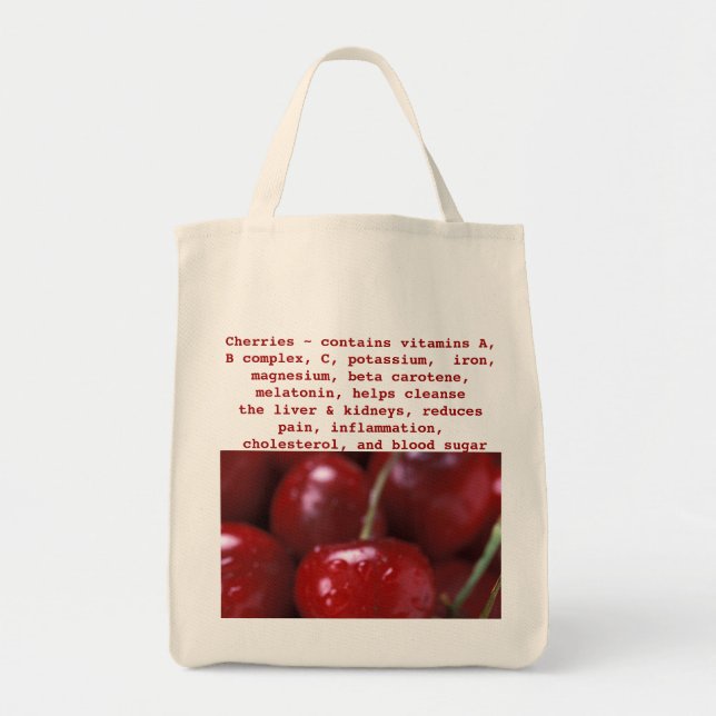 Cherries tote bag (Front)