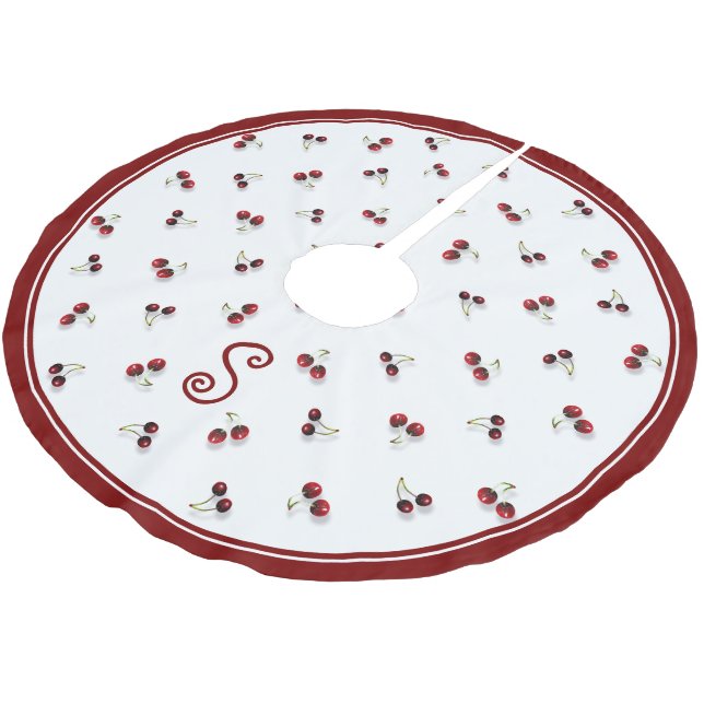 Cherries Tree Skirt (Angled)