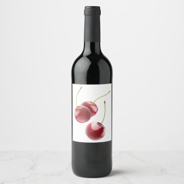 Cherries Wine Label (Front)