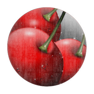 Cherries with Dew Drops Cutting Board