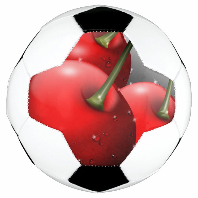 Cherries with Dew Drops Football (Front)
