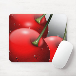 Cherries with Dew Drops Mouse Mat