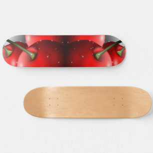 Cherries with Dew Drops Skateboard