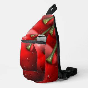 Cherries with Dew Drops Sling Bag