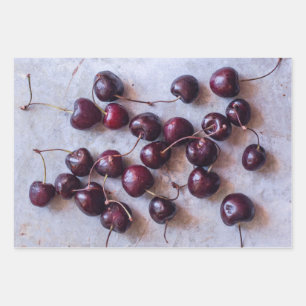 Cherries Wrapping Paper Sheet