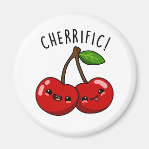 Cherrific Funny Red Cherry Pun Magnet