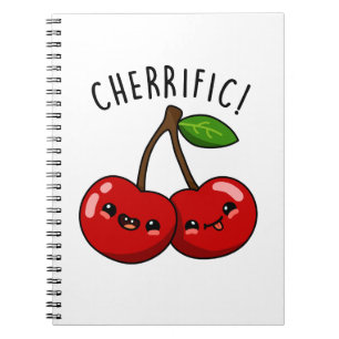 Cherrific Funny Red Cherry Pun Notebook