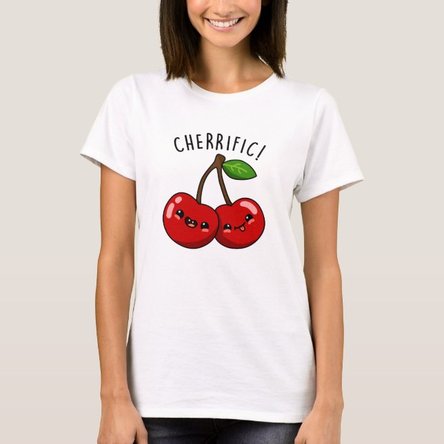 Cherrific Funny Red Cherry Pun  T-Shirt (Front)