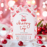 Cherry 1st Birthday Party Coquette Cherry Birthday